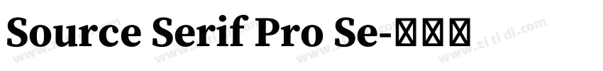 Source Serif Pro Se字体转换